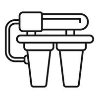 Binoculars line icon illustration vector