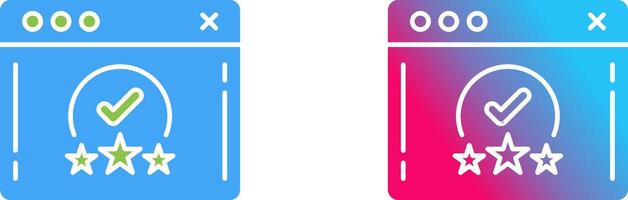 Rating Icon Design vector