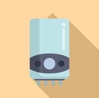 Flat design illustration of a water heater vector