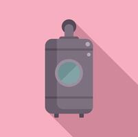 Vintage camera illustration on pink background vector