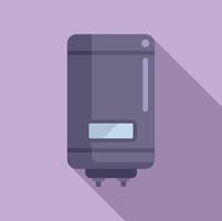 Modern electric boiler icon on lavender background vector