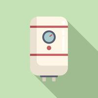 Flat design electric water heater illustration vector