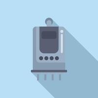 Flat design icon of a retro cell phone vector