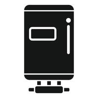 illustration of black desktop computer tower case vector