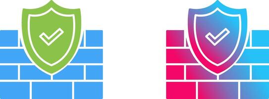 FireWall Icon Design vector