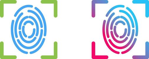 Fingerprint Icon Design vector