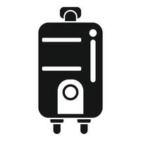Flat icon of a modern water heater vector