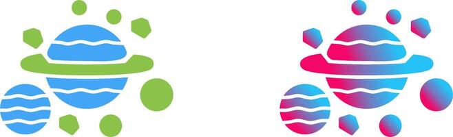 Planets Icon Design vector