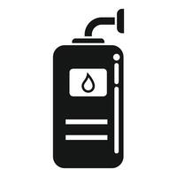 Black and white soap dispenser icon vector