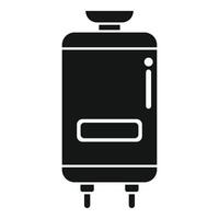 Modern electric water heater icon vector