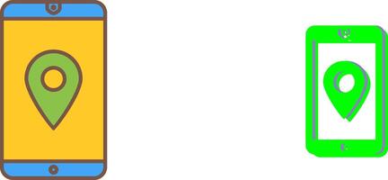 Unique GPS Service Icon Design vector