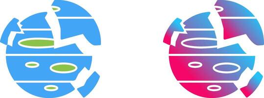 Destroyed Icon Design vector