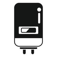 Electric vehicle charging plug icon vector