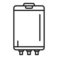 Outline icon of a suitcase vector