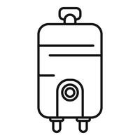 Line art travel suitcase illustration vector