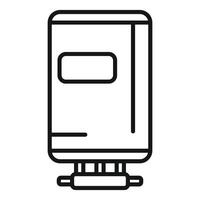 Line art illustration of a modern smartphone vector