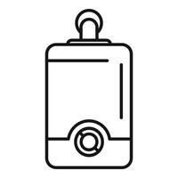 Black and white illustration of a hand sanitizer dispenser vector