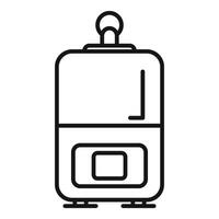 Outline icon of a hand sanitizer dispenser vector