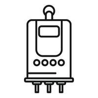 illustration of a modern water heater icon vector