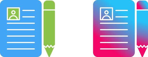 CV Icon Design vector