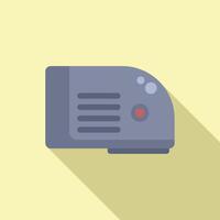 Flat design illustration of a projector vector