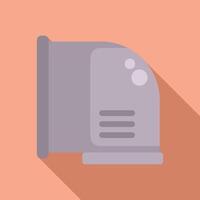 Flat design icon of a computer speaker vector