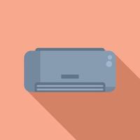 Flat design illustration of desktop printer vector