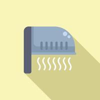 Modern flat design icon of hair dryer vector