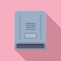 Flat design icon of a modern data storage device vector