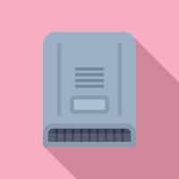 Flat design icon of a modern data storage device vector