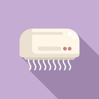 illustration of air conditioner on purple background vector