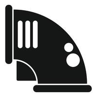 Modern steam iron icon on white background vector