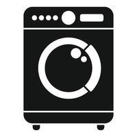 Modern frontload washing machine icon vector