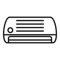 Line art air conditioning unit icon vector