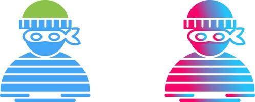 Thief Icon Design vector