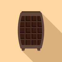 simplista ilustración de chocolate bar vector