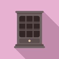 Flat design vintage window illustration vector