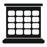 Flat design icon of a classic building facade vector