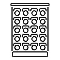 Black and white illustration of abstract geometric pattern vector
