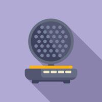 Flat design waffle maker icon vector