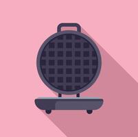 Modern waffle iron icon on pink background vector