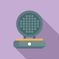 Modern waffle iron icon on purple background vector