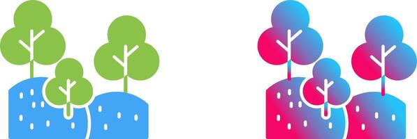 Forest Icon Design vector