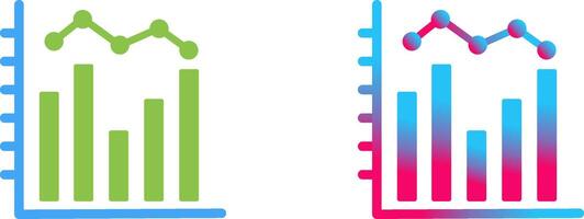 Histogram Icon Design vector