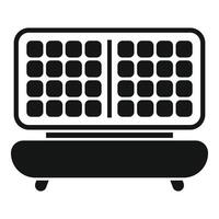 Black and white icon of eyeshadow palette vector