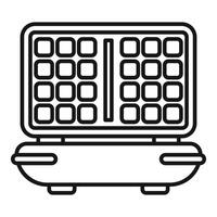 Black and white line art of a laptop computer vector