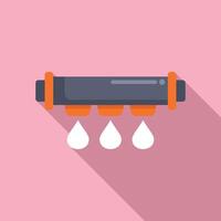 Flat design illustration of water filter vector