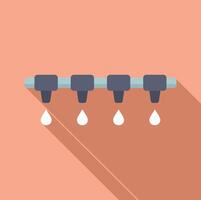 illustration of water droplets from faucet vector