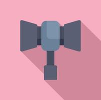 Studio lighting icon on pink background vector