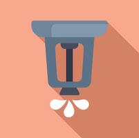 Flat design icon of coffee maker with droplets vector